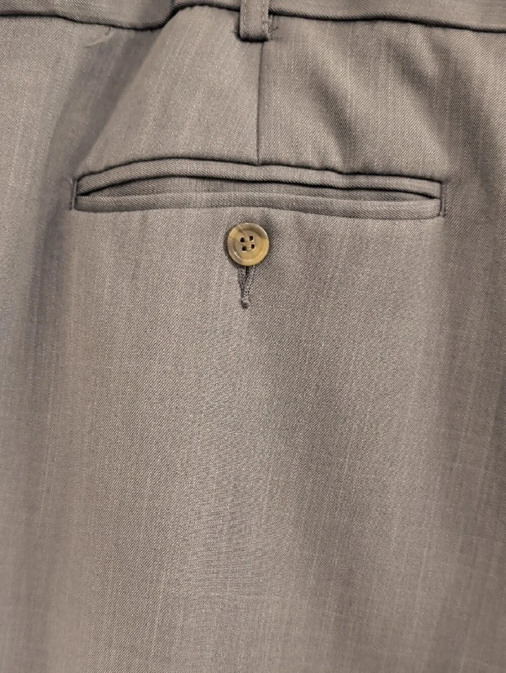 BOTANY 500- Men's 42W 29 L Classic Dress Pants in Gray BIG & TALL